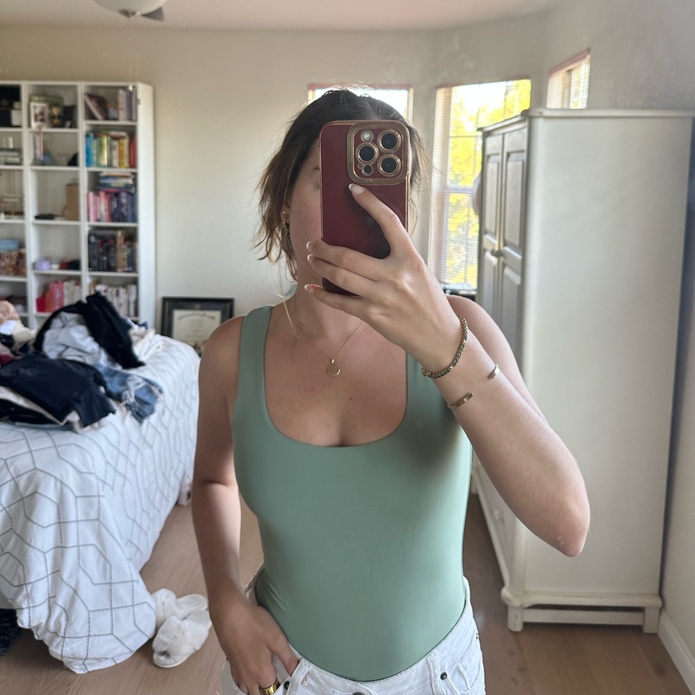 Francesca’s Mint Green Bodysuit